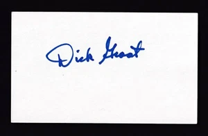 Dick Groat Autographed Index Card Beckett Authentic 1960 Pirates MVP - Picture 1 of 2