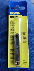 *Irwin Hanson U.S. Thread Pitch Gauge 18 Leaf #12018 NEW - Picture 1 of 1