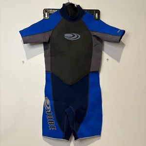Jobe Wetsuit Youth Kids 10 Black Blue Spring Shorty Surfing Water Skiing Sports - Picture 1 of 7
