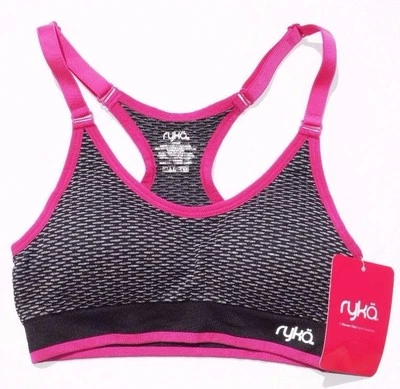NUEVO Sujetador deportivo acolchado atlético sin costuras Ryka para mujer, PEQUEÑO, sujetador deportivo Ryka Foto 1 de 3