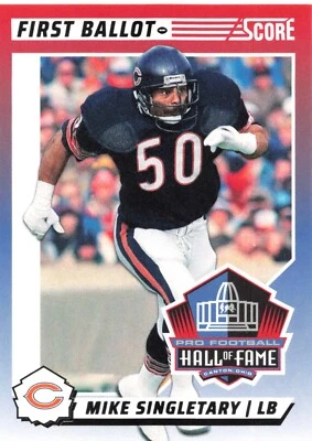 Mike Singletary Chicago Bears 2024 Panini Score Football Card NFL #4 HOF - Image 1 of 2