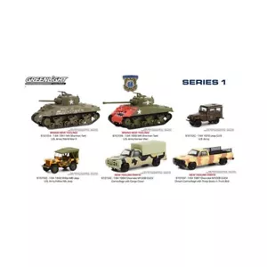 "Battalion 64" Series 1, Set of 6 Pieces 1/64 Diecast Models By Greenlight 61010 - Picture 1 of 29