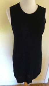 EILEEN FISHER 100% NUBBY LIGHT WEIGHT KNIT SLEEVELESS ALINE ABOVE KNEE DRESS XS  - Picture 1 of 3