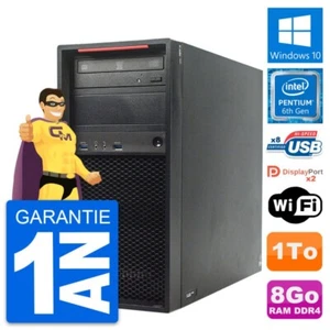 Pc Tour Lenovo P320 Mt Intel Pentium G4400 Ram 8Go Disque 1To Windows 10 Wifi - Imagen 1 de 7