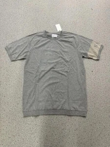 King apparel London grey tshirt with armband panel logo size XXL fitted - Picture 1 of 7