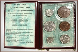 1963 Australian Pre-Decimal coin set – a perfect Birthday Gift - Picture 1 of 2