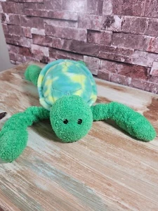 RAR Vintage Frottee Schildkröte Plüsch Stofftier Fleece Shell 13 Zoll grün Spielzeug - Bild 1 von 12