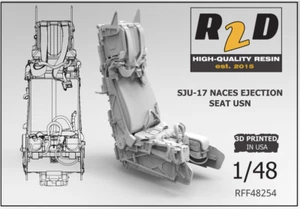 FAST-FIX 1/48 Martin-Baker NACES SJU-17 Ejection Seat 2-PAK w/Belts RFF48254 - Picture 1 of 18
