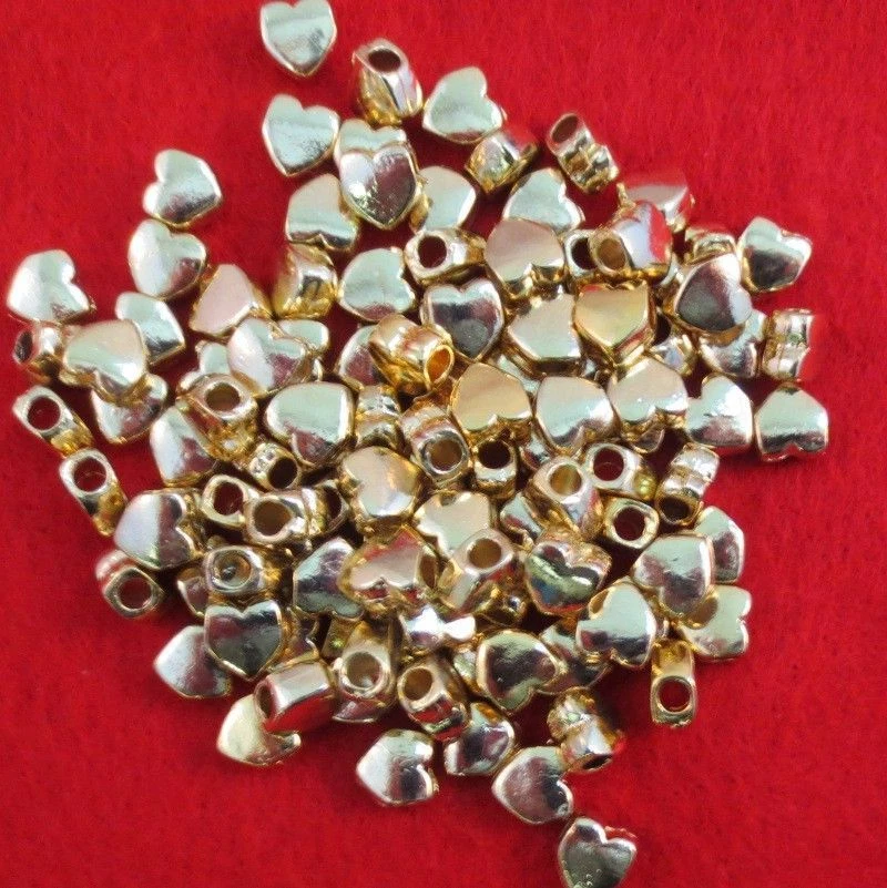 14KT GOLD ELEKTROPLATIERTES LOT VON 50 RUNDEN CHARMS SLIDER SPACER - Bild 1 von 1