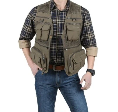 New Mororock Fishing Tank Top Mesh Photography Quick Drying Breathable Vest Coat - Image 1 of 4