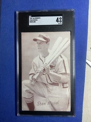 1947-1966 Exhibits - Stan Musial Kneeling SGC  4 VG-EX !! - Image 1 of 2
