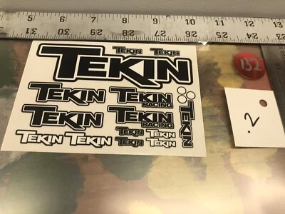 Vintage: TEKIN Decal / Sticker Sheet New USA Shipped - Image 1 of 3
