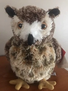 Aurora Osmond GREAT HORNED OWL 6" Plush Stuffed Animal Toy NEW Mini Flopsie - Picture 1 of 4
