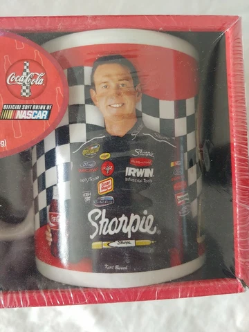NASCAR/COCA-COLA SOUVENIR SET #97, KYLE BUSCH, 2 MUGS/COOKIE - NEW Cover