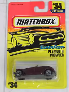 Matchbox Super Fast #34 Plymouth Prowler dunkelrot - Bild 1 von 5