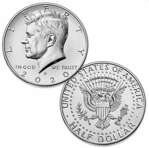 2020 D Kennedy Half Dollar - From US Mint Bag - Free Shipping w/in US Cover