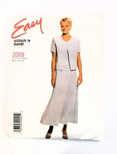 Stitch 'n Save 2009 Sewing Pattern Misses' DRESS JACKET Size 8-14 UC - Picture 1 of 2