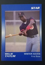 1989 Star Co. Winter Haven Red Sox Willie Tatum #23