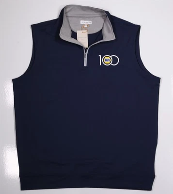 Peter Millar Napa 100 Years Navy Blue Performance 1/4 Zip Pullover Vest Large - Image 1 of 4