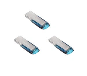 SanDisk Ultra USB 3.0 Flash Drive, 150 MB/s, blue, SDCZ73-128G-G46B, 3 Stück - Bild 1 von 4