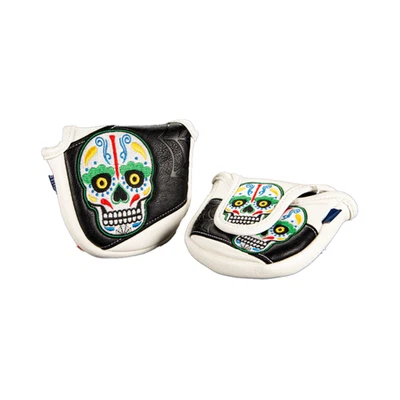 CMC Design Sugar Skull "Web" Mallet Putter Headcover - White/Black
