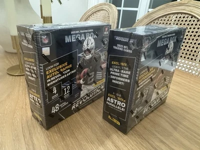 Lot Of 2 - 2025 Panini Revolution Football NFL Trading Cards Mega Boxes (NEW) - Image 1 of 4