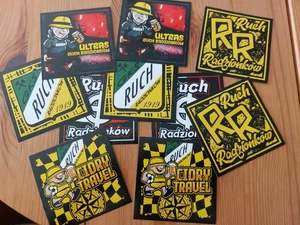 10 Aufkleber Sticker Fußball Ultras Fans Ruch Radzionkow Polen Polska 5x2 - Bild 1 von 1
