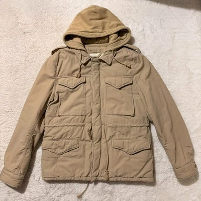 Denim & Supply Ralph Lauren Military Field Parka Jacket Mens L Beige Hooded - Image 1 of 4
