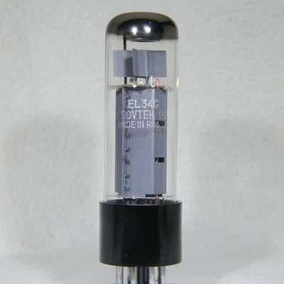 Tubo de vacío eléctrico Sovtek EL34G producción actual hecho en Rusia Foto 1 de 4