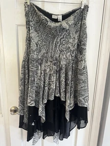 Newport News 22W Ethereal Whimsigoth Goddesscore Pañuelo Dobladillo Falda - Imagen 1 de 10