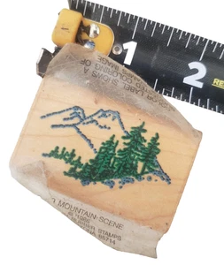 1986 CoMotion #159 Mountain Scene rubber stamp - Picture 1 of 3