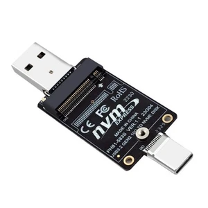 M.2 auf USBA Typ-C HDD-Gehäuse-Adapterkarte NVME HDD-Gehäuse Interposerkart3704 - Photo 1/9