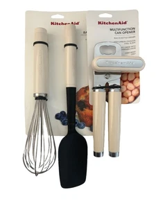 Nuevo KitchenAid Crema de Almendras Blancanitas Peladores Abridor de Latas Batidor Espátula HACA - Imagen 1 de 1