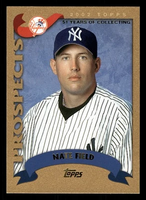 Nate Field New York Yankees 2002 Topps Traded Gold #T114 SN /2002 - Image 1 of 2
