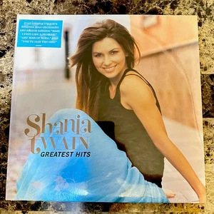 Shania Twain - Greatest Hits, 2 LP, Baby Blue Vinyl, Slipmat, Sealed - Picture 1 of 5