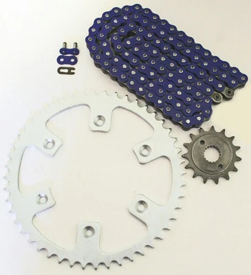Honda XR400R 400 R 1996-2004 cadena y piñón azul 14/48 114L Foto 1 de 4
