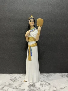 Statuina porcellana principessa leggendaria Lenox "Cleopatra" vintage 1987 alta 9" - Foto 1 di 14
