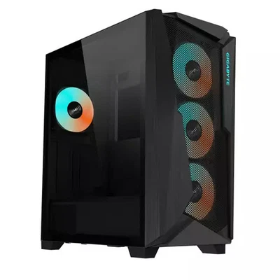 GIGABYTE C301 GLASS Midi Tower PC Black ATX EATX micro ATX Mini-ITX Glass Pla... - Image 1 of 4
