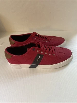 Tommy Hilfiger мужчин США размер 12 Pandora низкий верхний дизайнерские кроссовки - красный новый без коробки - Изображение 1 из 4