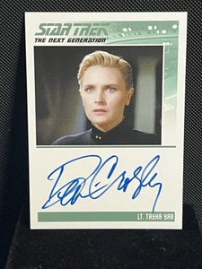 STAR TREK INFLEXIONS THE NEXT GENERATION DENISE CROSBY AS LT TASHA YAR AUTOGRAPH - Picture 1 of 2