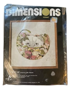 Dimensions Crewel Kit Fancy Cat #1192 - Bild 1 von 4