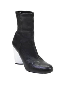 Opening Ceremony Womens Leather Mirror Heel Ankle Boots Black Size 36 6 - Picture 1 of 6