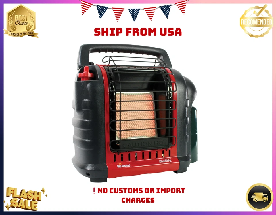 Mr. Heater MH9BX Propane Radiant Heater - Red/Black - Image 1 of 4