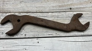 "Antigua llave de extremo abierto grande para tractor John Deere doble 1 1/4"" y 1 1/8"" como está" - Imagen 1 de 24