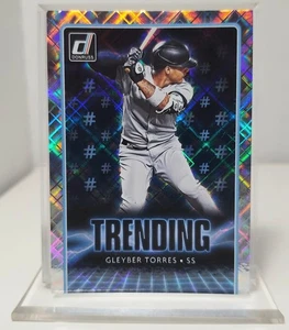 2021 Donruss Baseball Gleyber Torres Trending Diamond Parallel Card Yankees #TRI - Bild 1 von 2