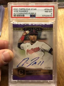 Topps Five Star 2021 - Autógrafos púrpura #FSA-JR José Ramírez/50 (AU) - Imagen 1 de 2