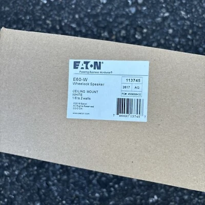 Cooper Wheelock E60-W Ceiling Mount Fire Alarm Speaker White E60W WITH GRILLE