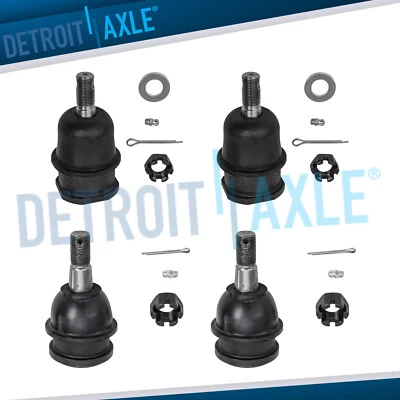 Juego de rótulas delanteras superiores e inferiores de 4 piezas para Dodge Ram 1500 Van 2001 2002 2003 2x2 Foto 1 de 4