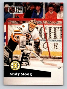 Andy Moog 1991-92 Pro Set #10 Boston Bruins - Picture 1 of 2