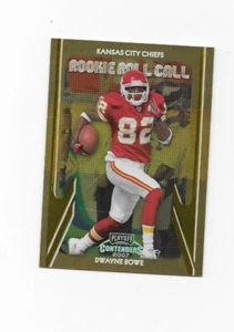 2007 Playoff Contenders Rookie Roll Call Gold Holofoil #8 Dwayne Bowe /250 - Bild 1 von 2
